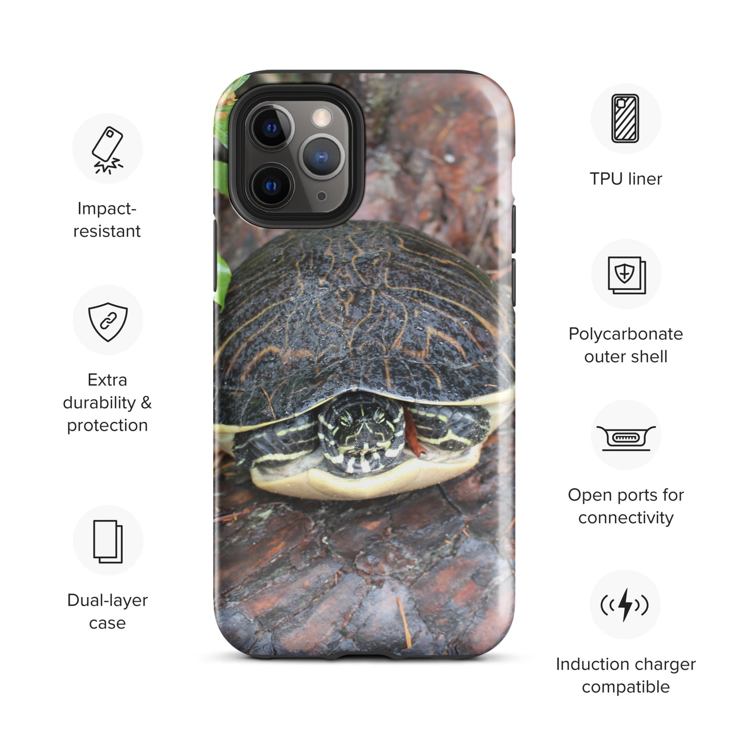 Log Turtle Tough Case for iPhone®