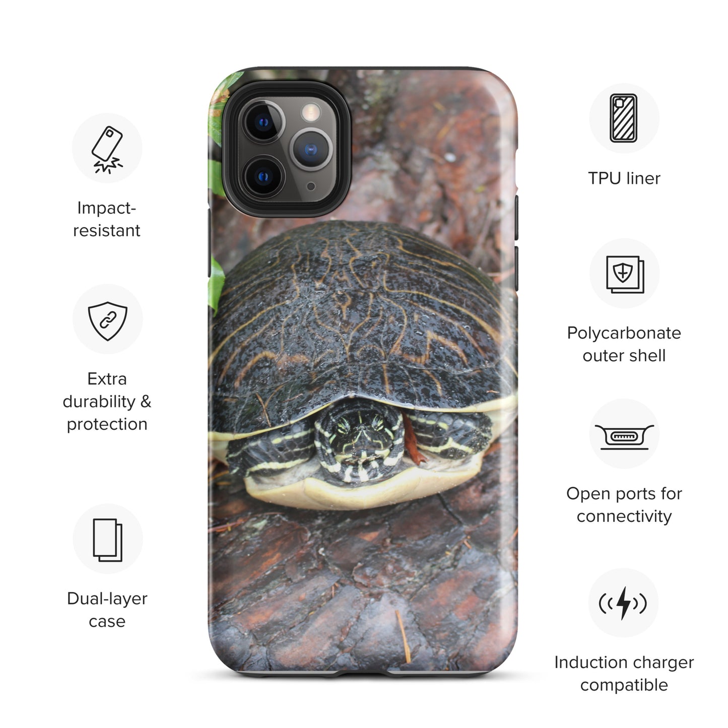 Log Turtle Tough Case for iPhone®