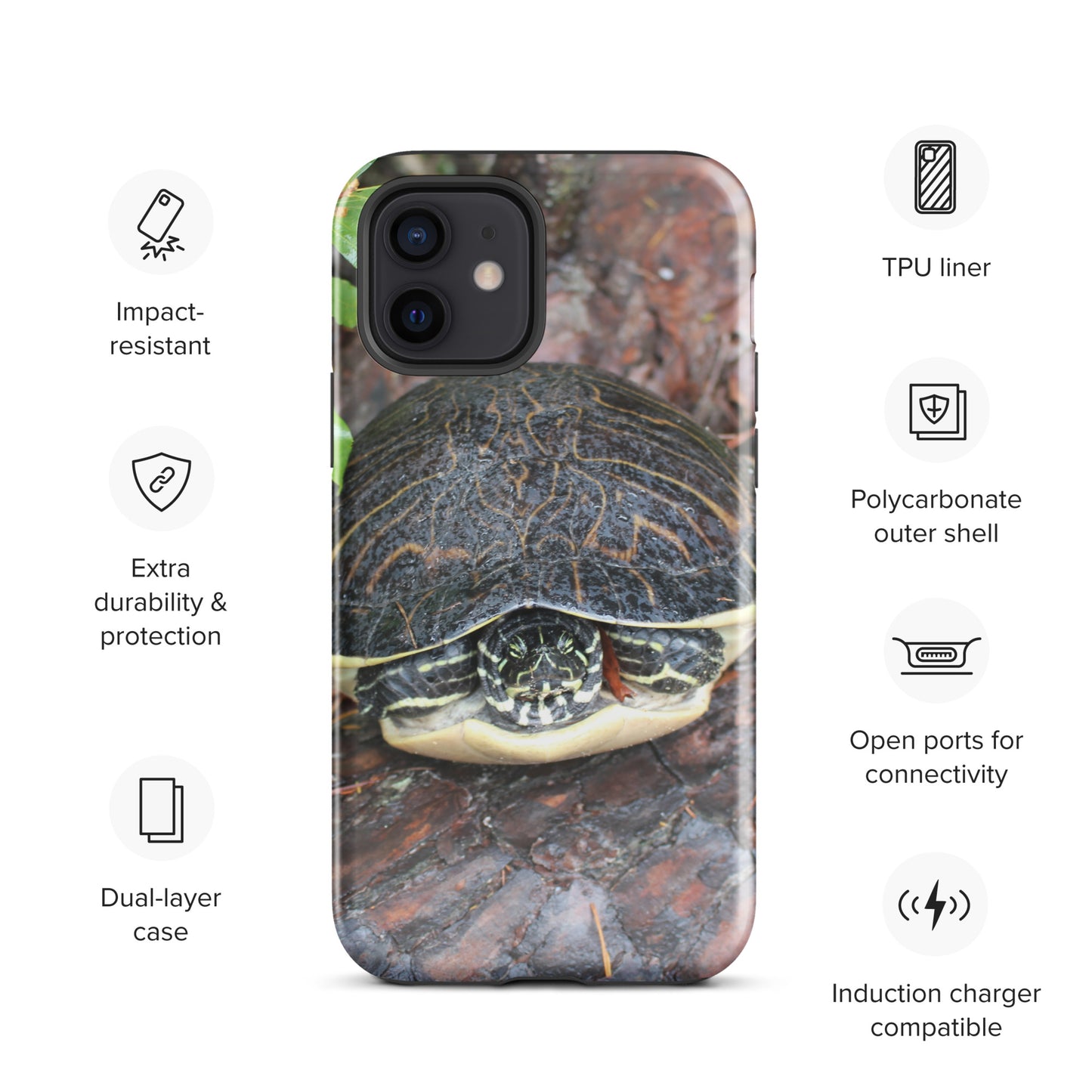 Log Turtle Tough Case for iPhone®