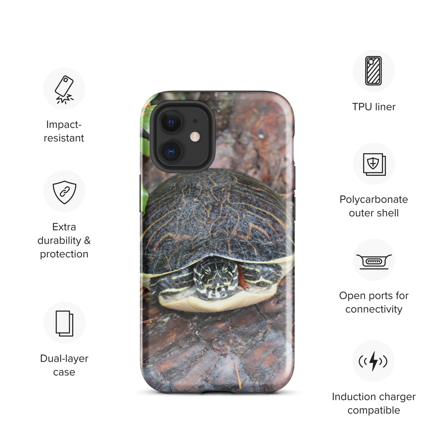 Log Turtle Tough Case for iPhone®