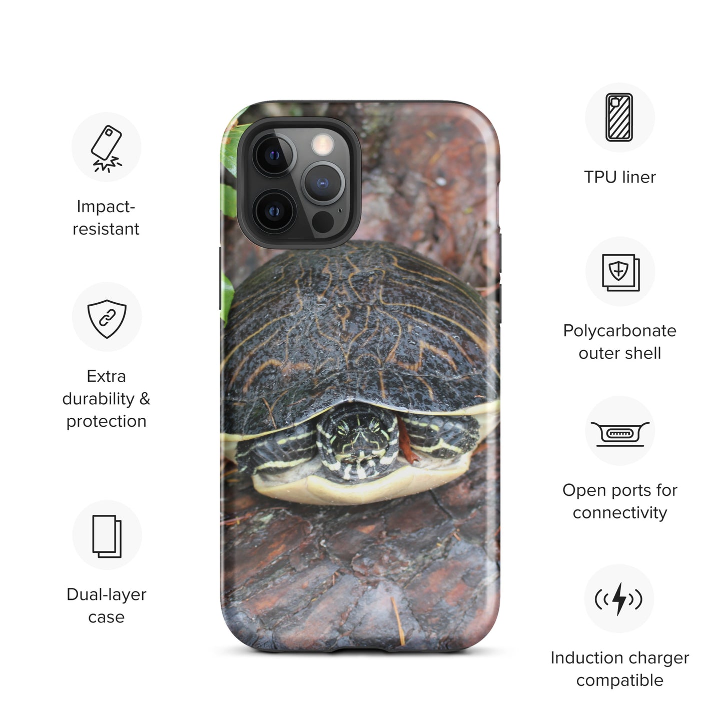 Log Turtle Tough Case for iPhone®