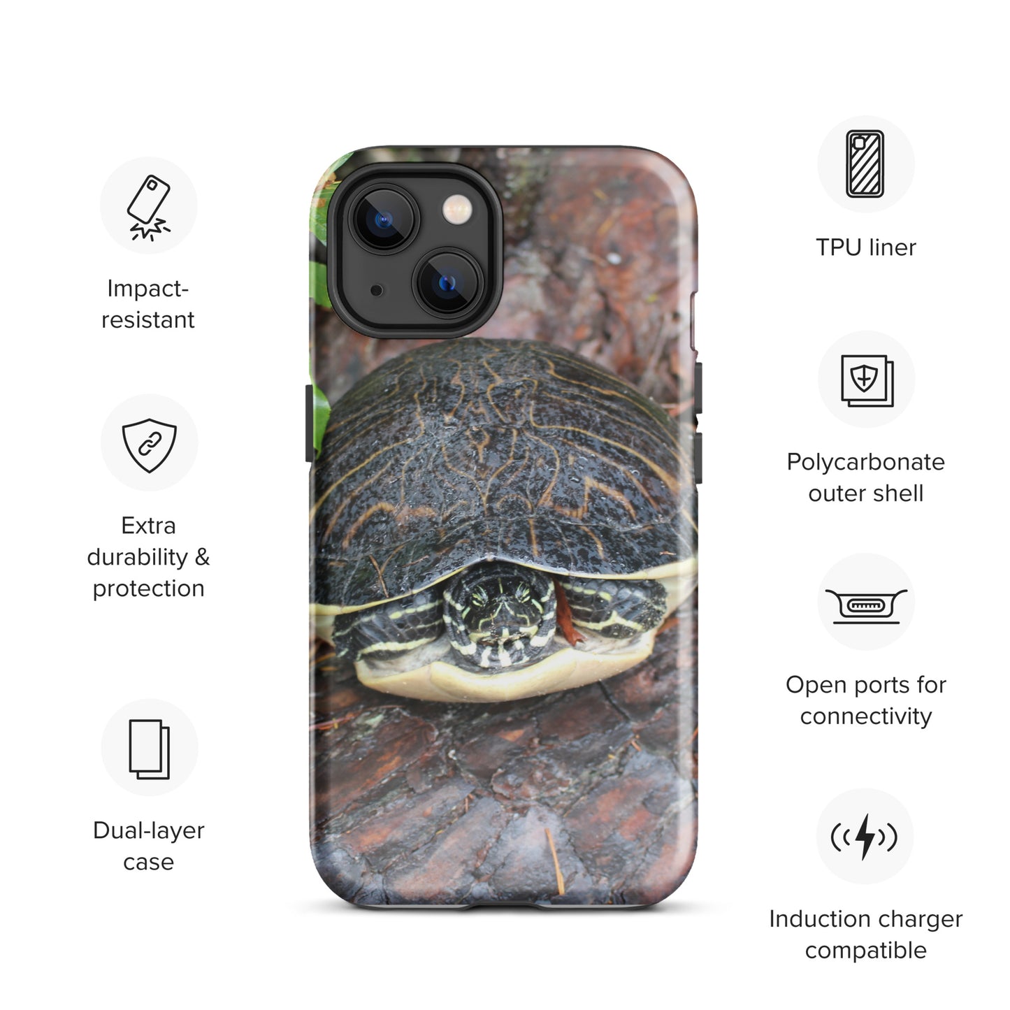 Log Turtle Tough Case for iPhone®