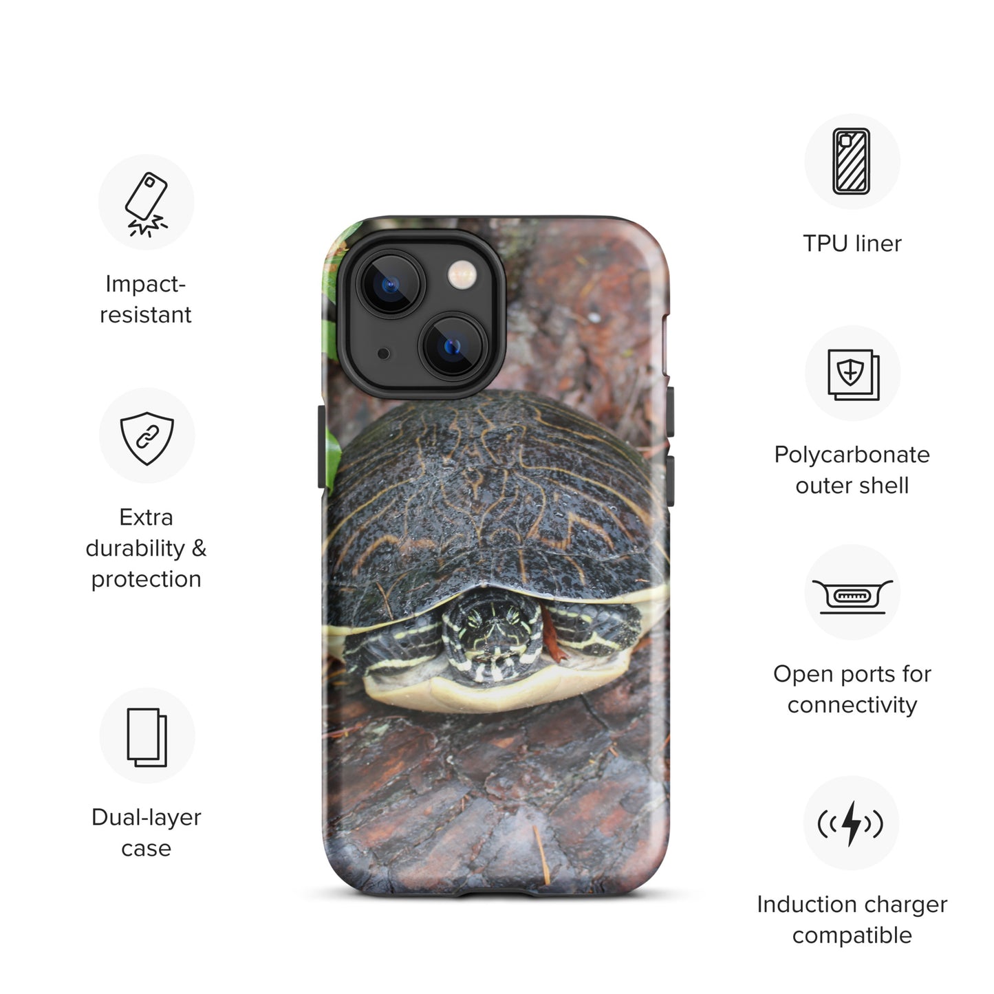 Log Turtle Tough Case for iPhone®