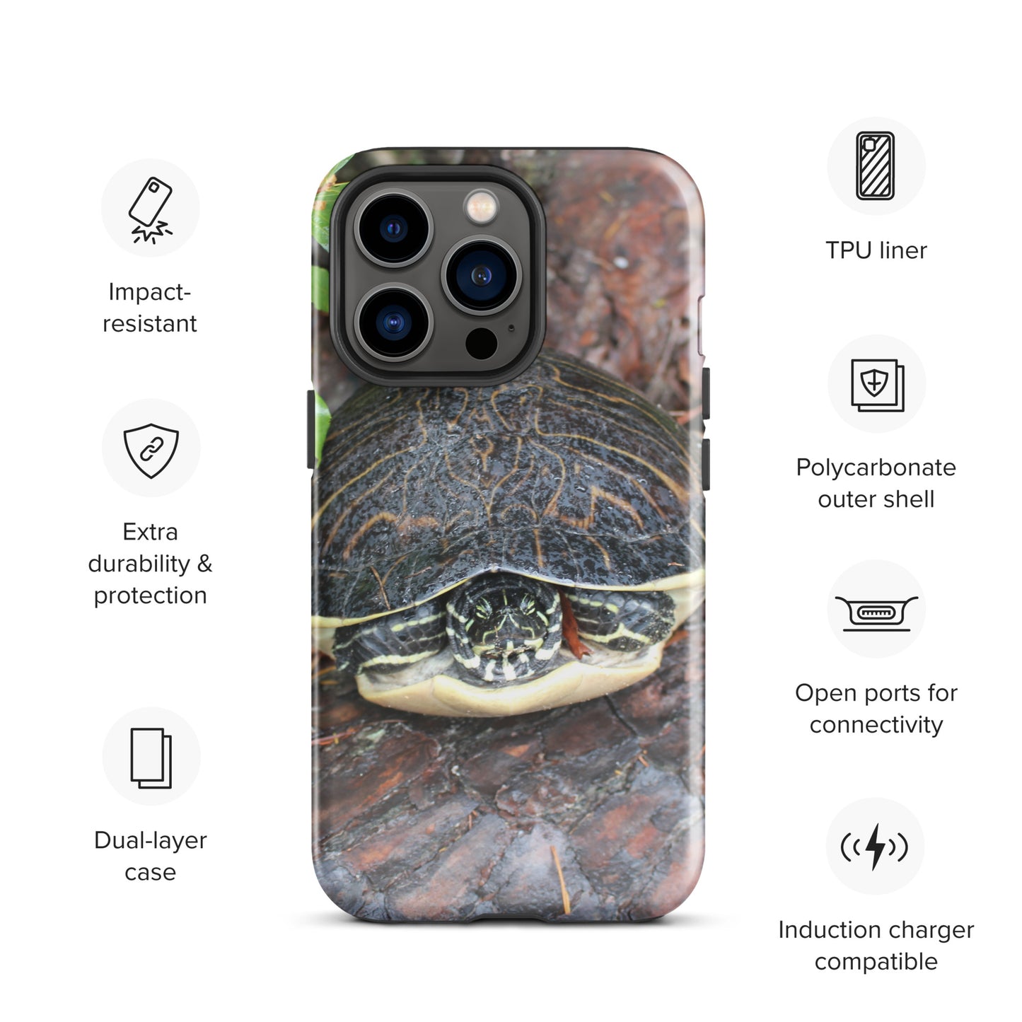 Log Turtle Tough Case for iPhone®