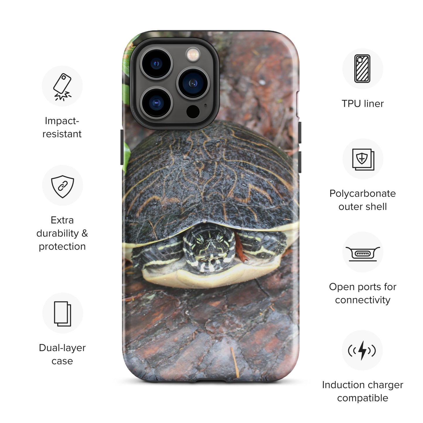 Log Turtle Tough Case for iPhone®