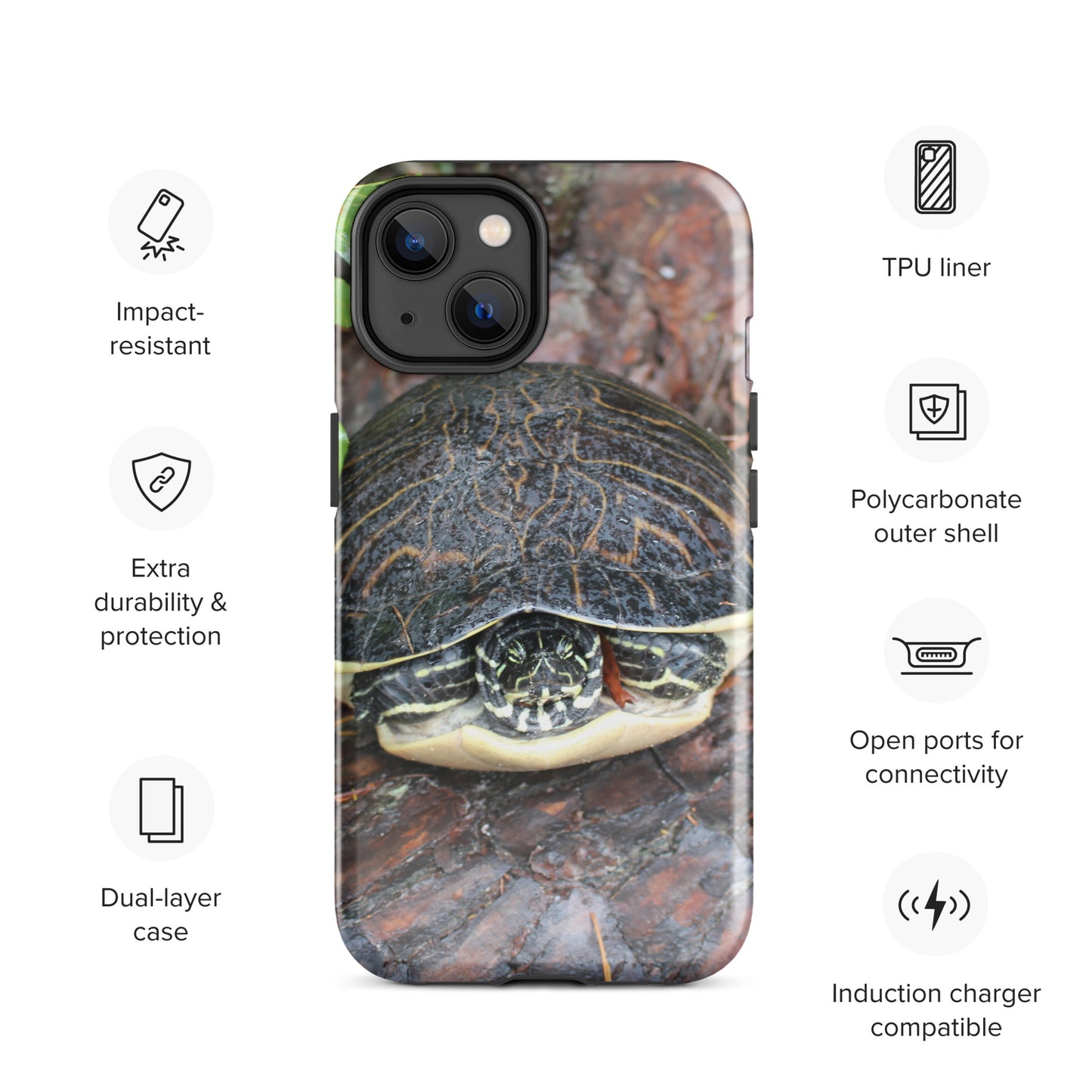 Log Turtle Tough Case for iPhone®
