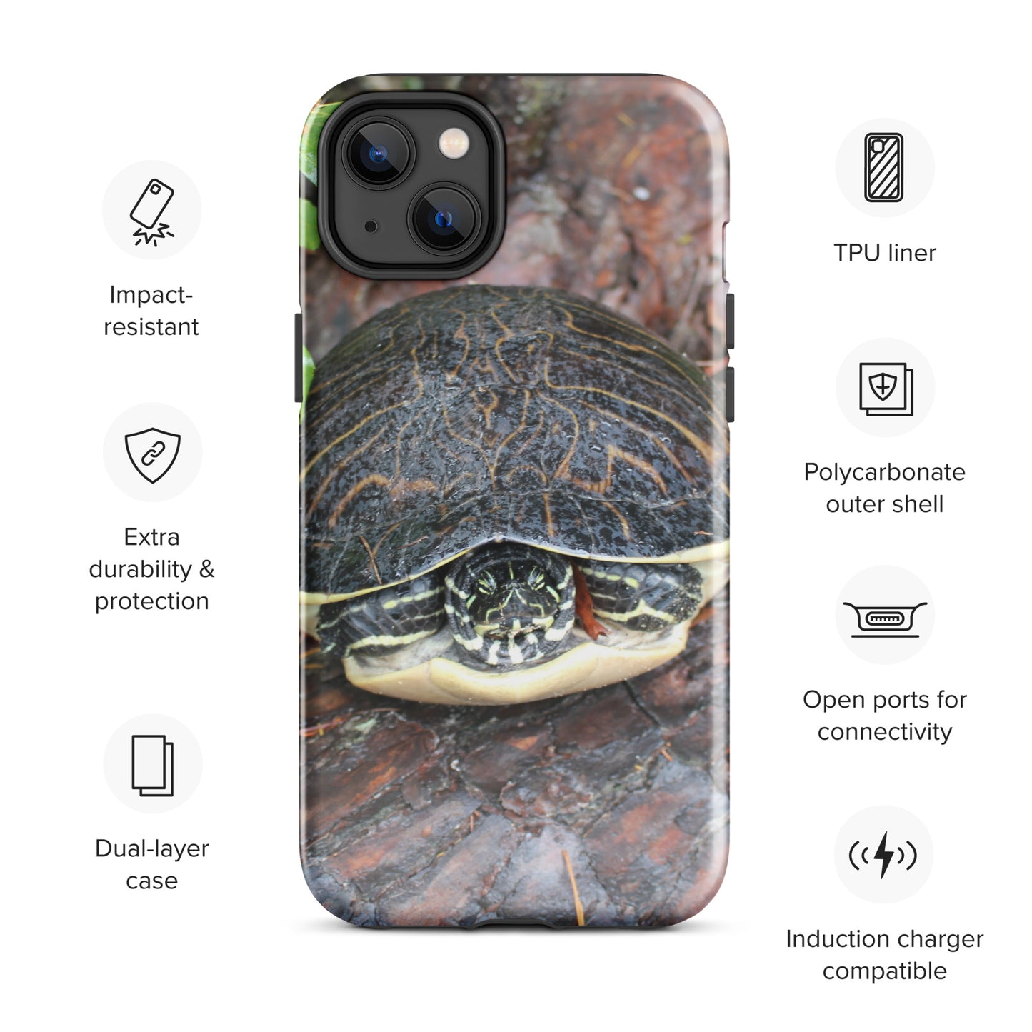 Log Turtle Tough Case for iPhone®