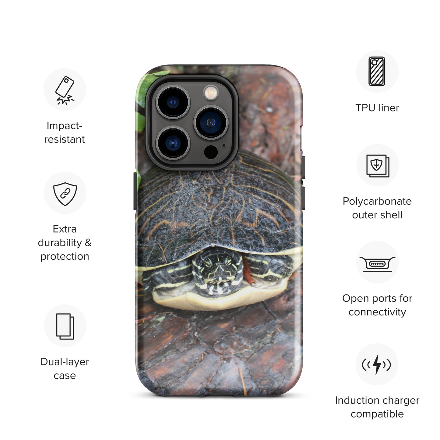 Log Turtle Tough Case for iPhone®