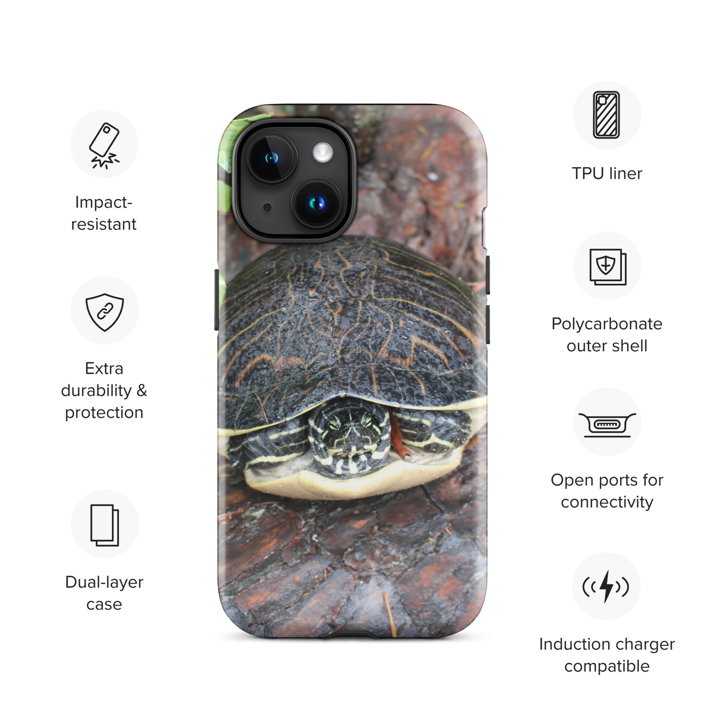 Log Turtle Tough Case for iPhone®