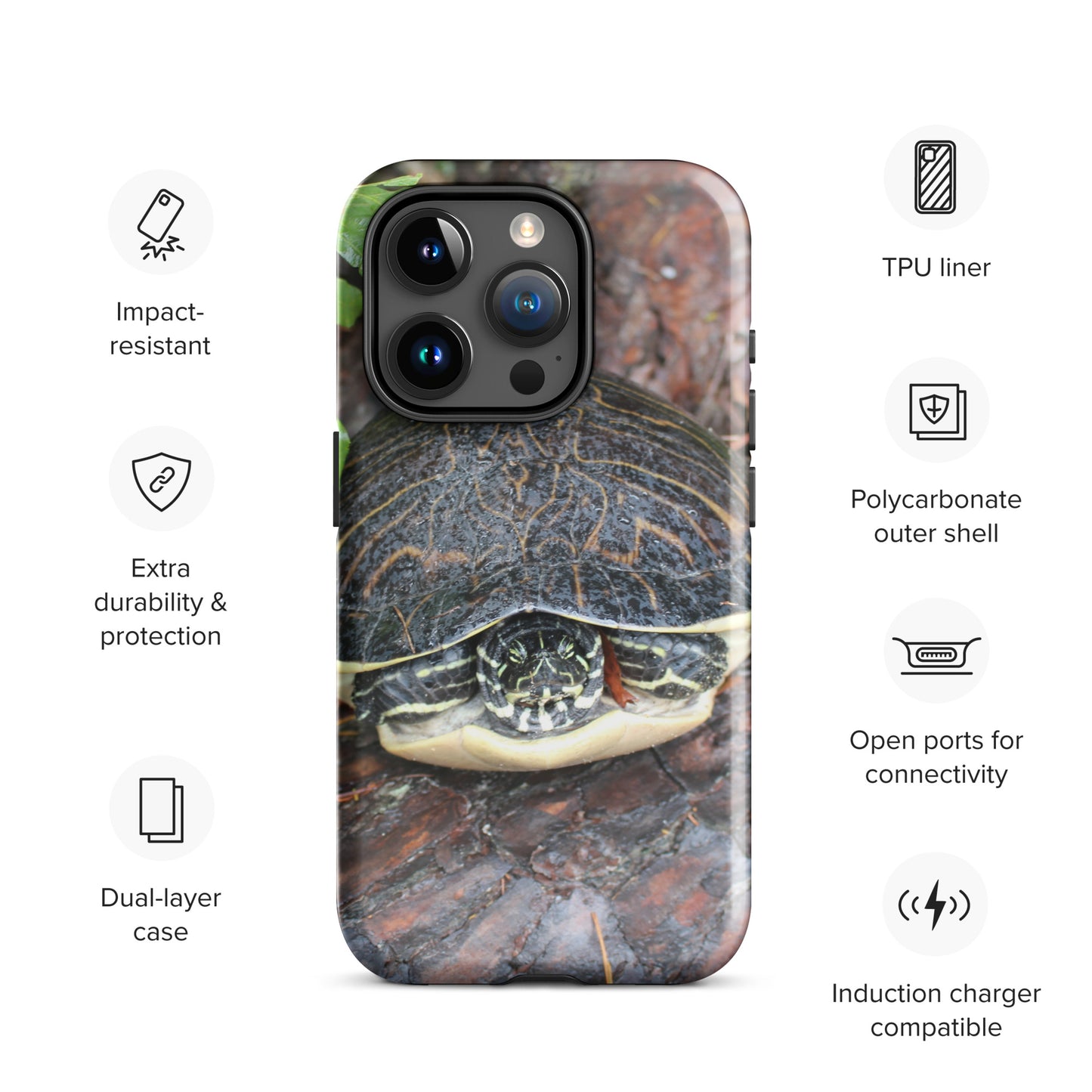 Log Turtle Tough Case for iPhone®