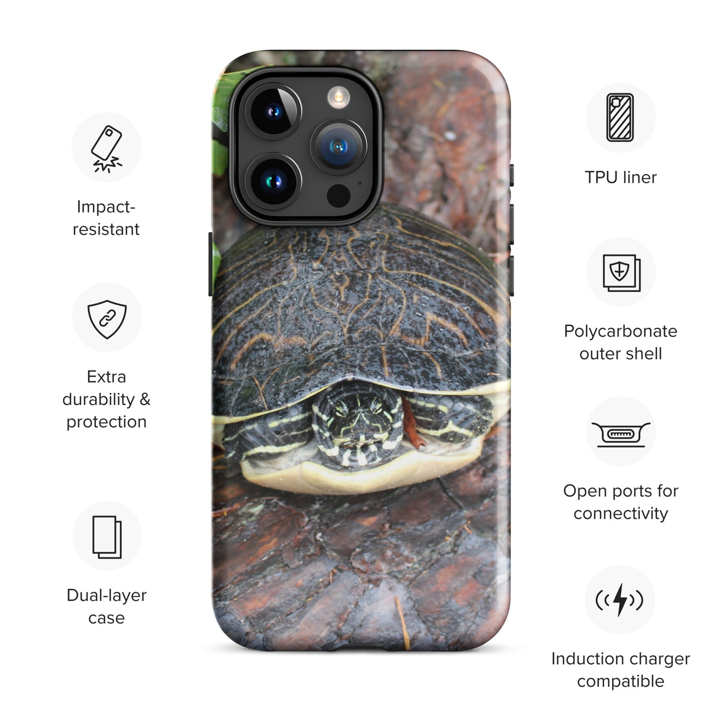 Log Turtle Tough Case for iPhone®
