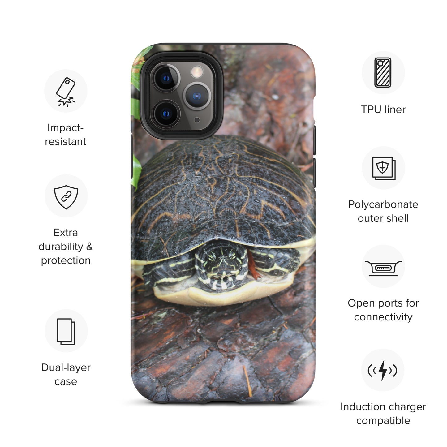 Log Turtle Tough Case for iPhone®