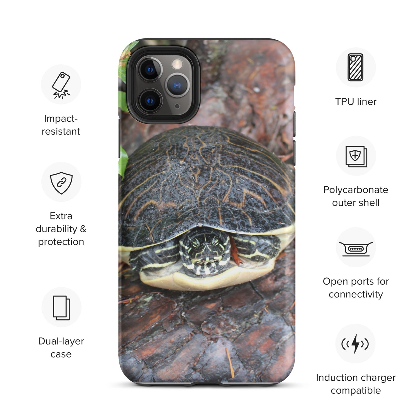Log Turtle Tough Case for iPhone®