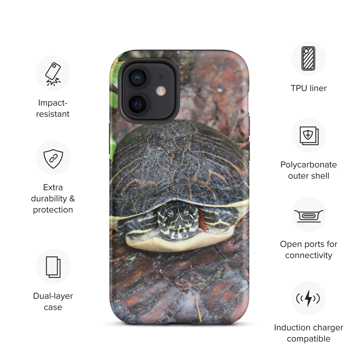 Log Turtle Tough Case for iPhone®