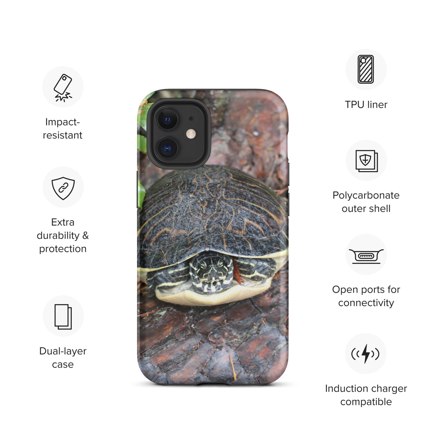 Log Turtle Tough Case for iPhone®