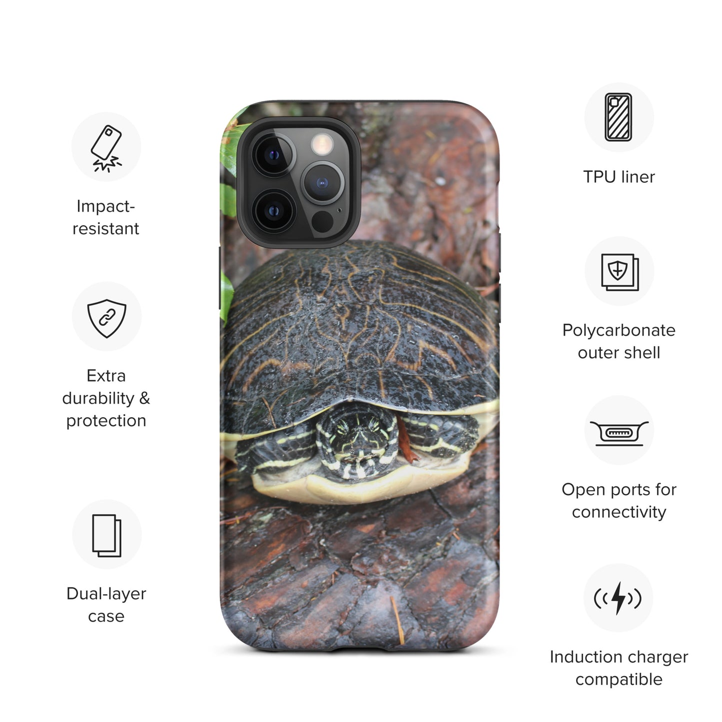 Log Turtle Tough Case for iPhone®