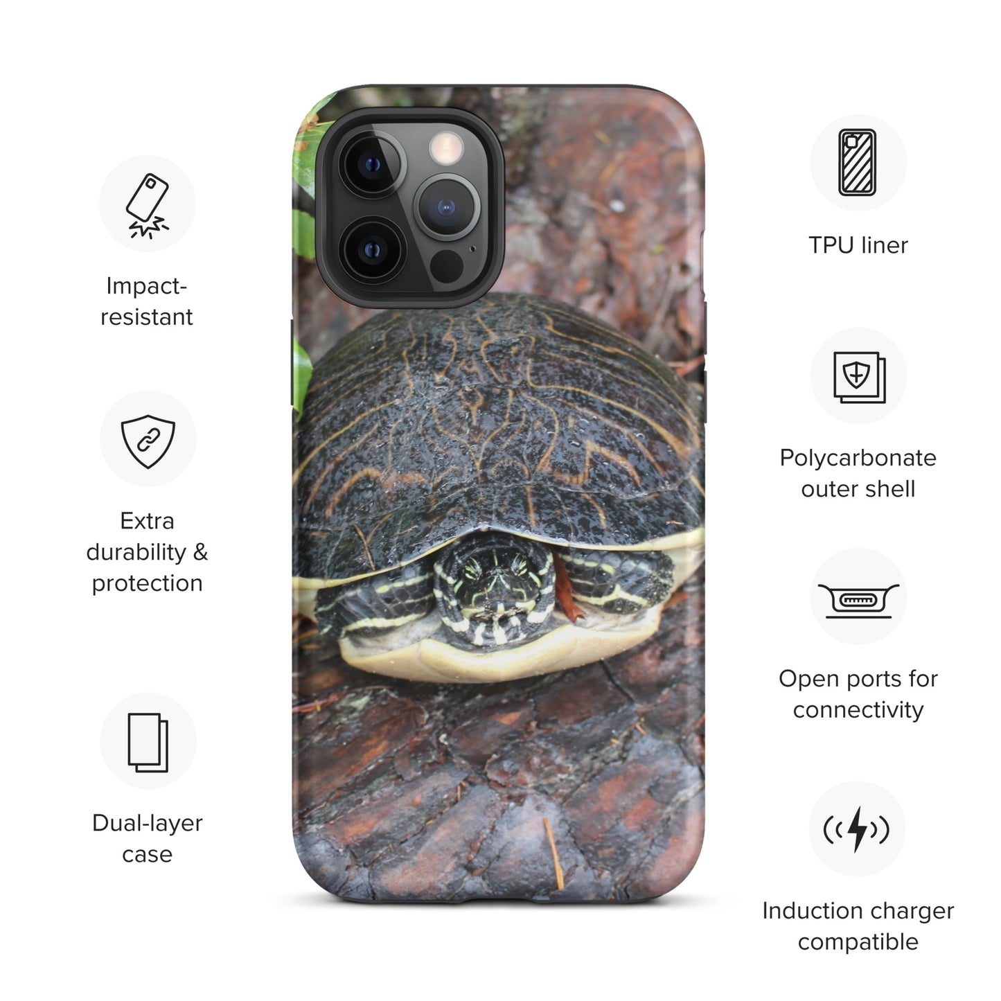 Log Turtle Tough Case for iPhone®