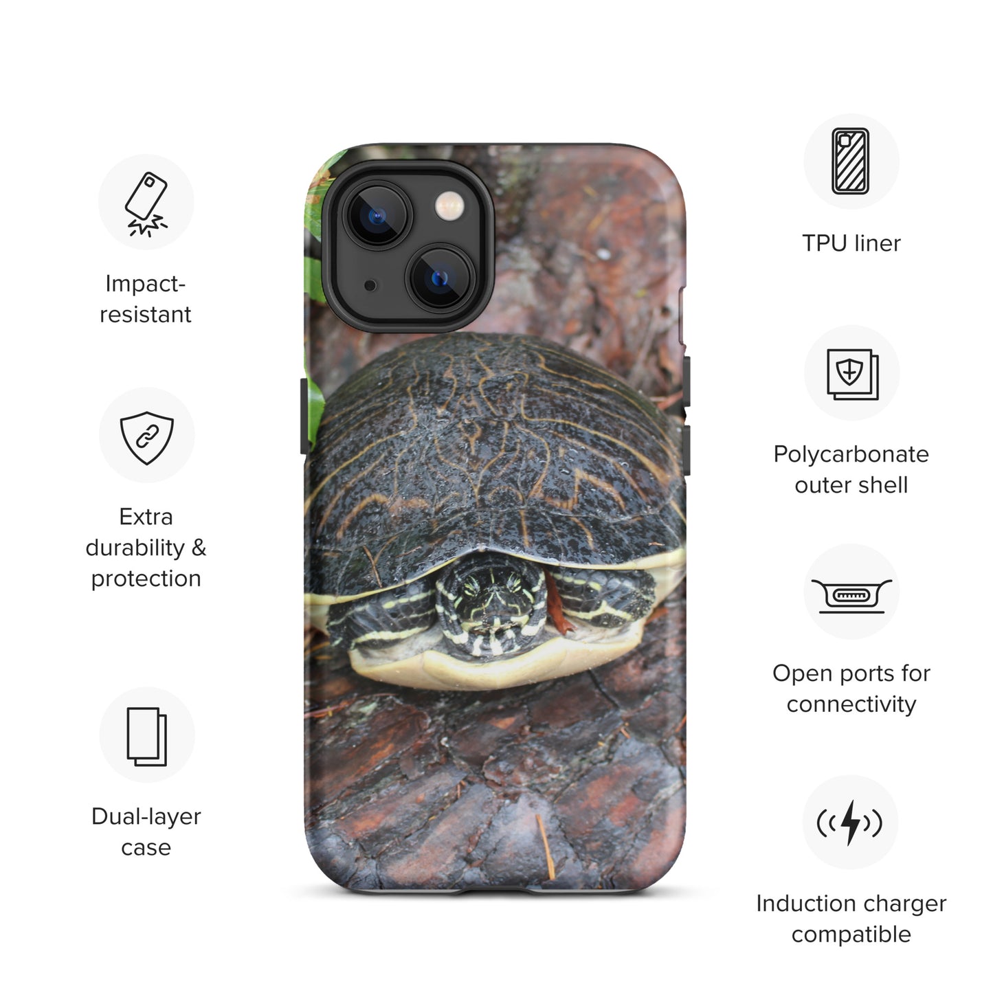 Log Turtle Tough Case for iPhone®