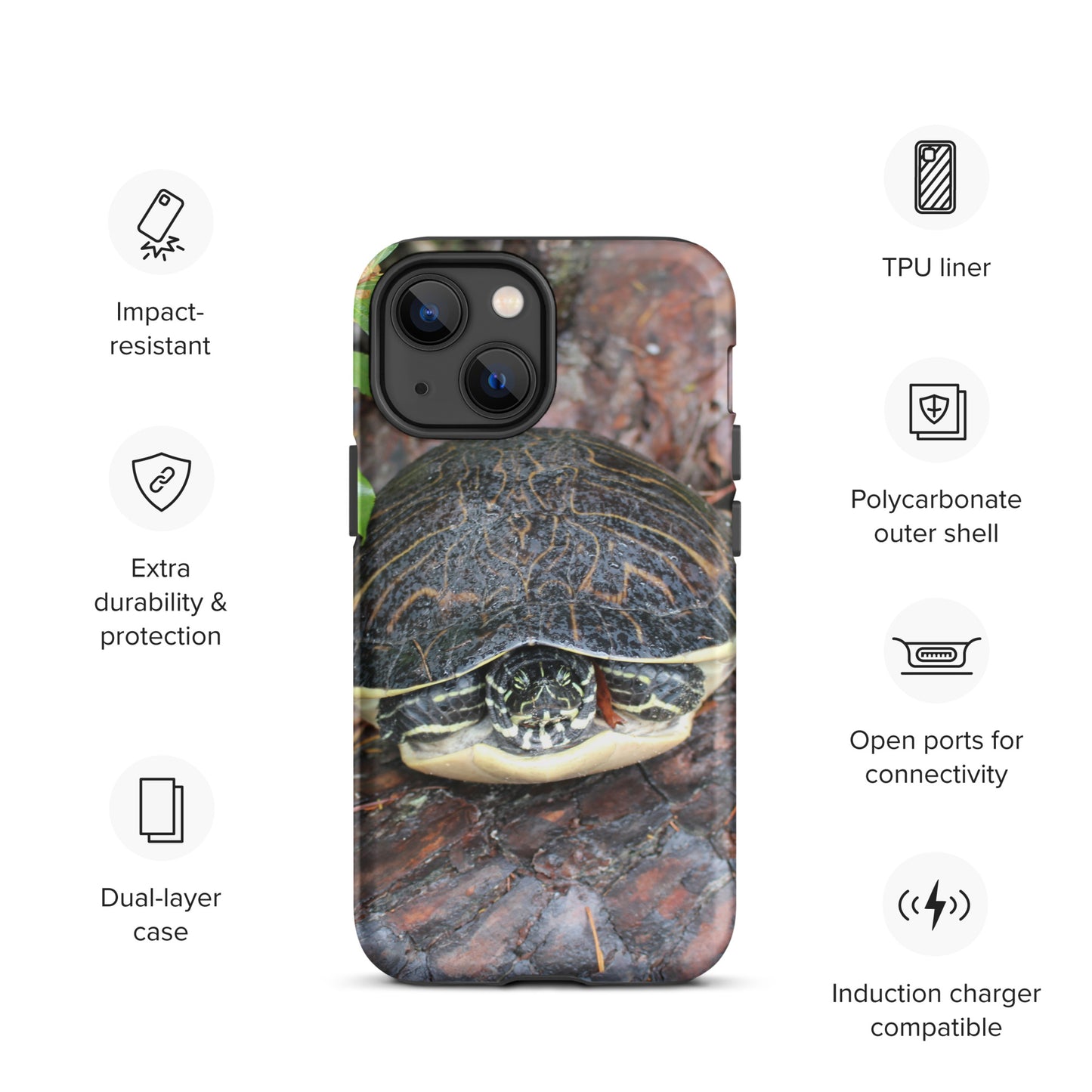 Log Turtle Tough Case for iPhone®