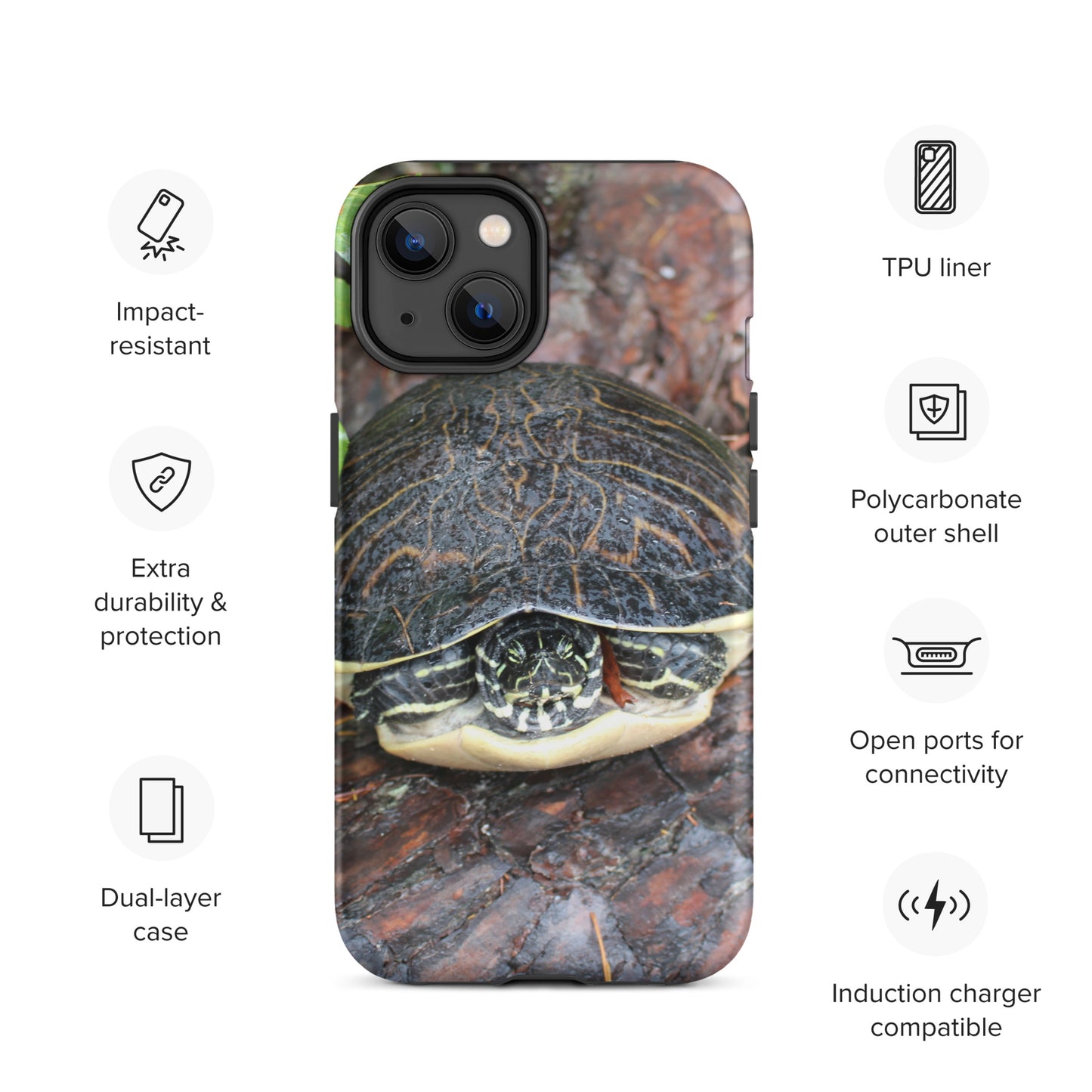 Log Turtle Tough Case for iPhone®