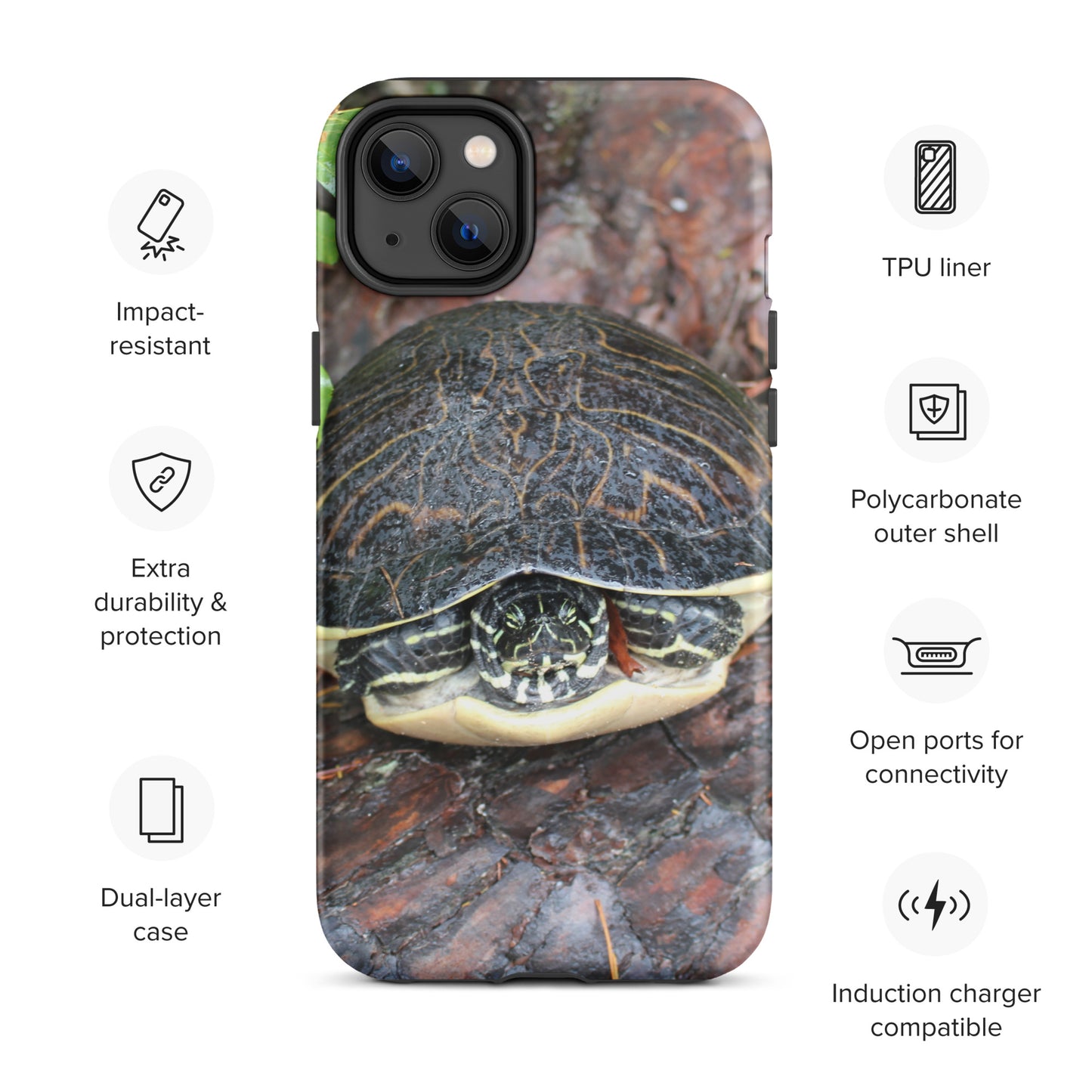 Log Turtle Tough Case for iPhone®
