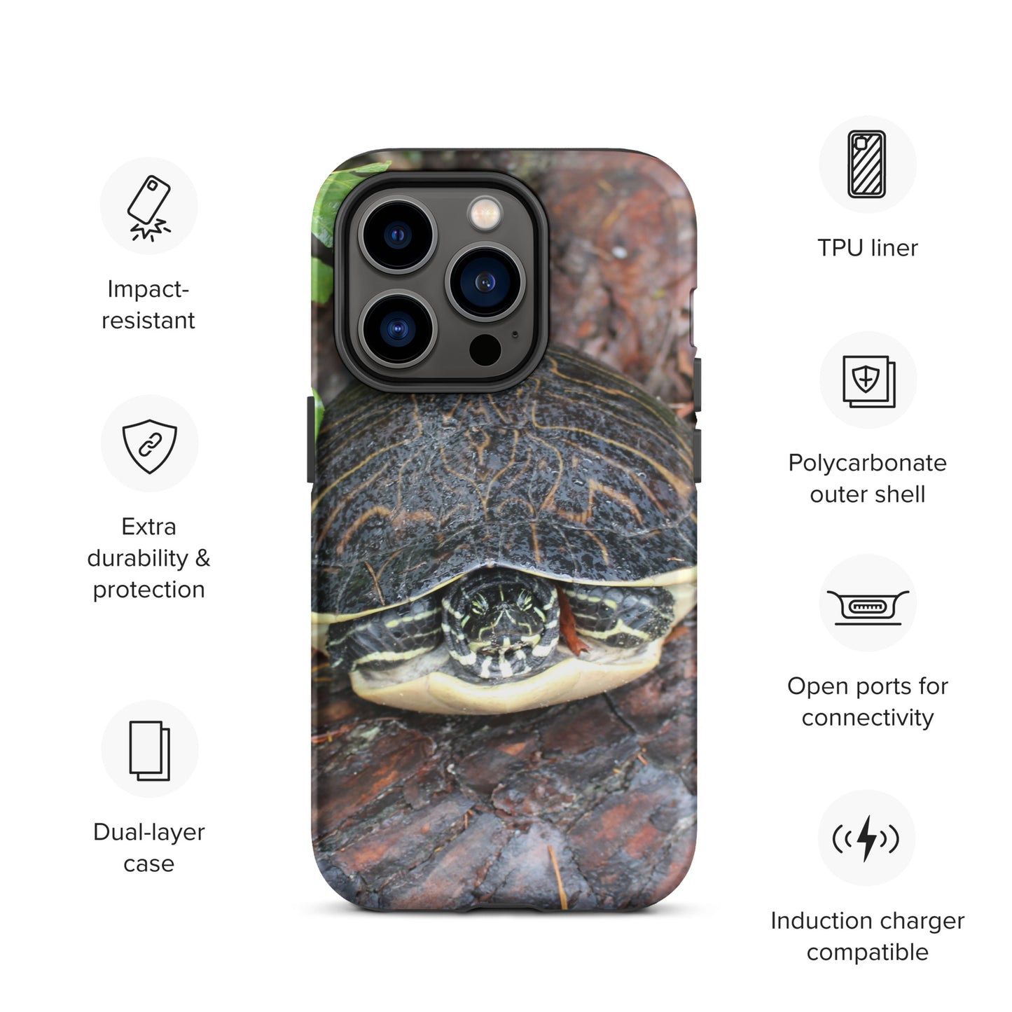 Log Turtle Tough Case for iPhone®