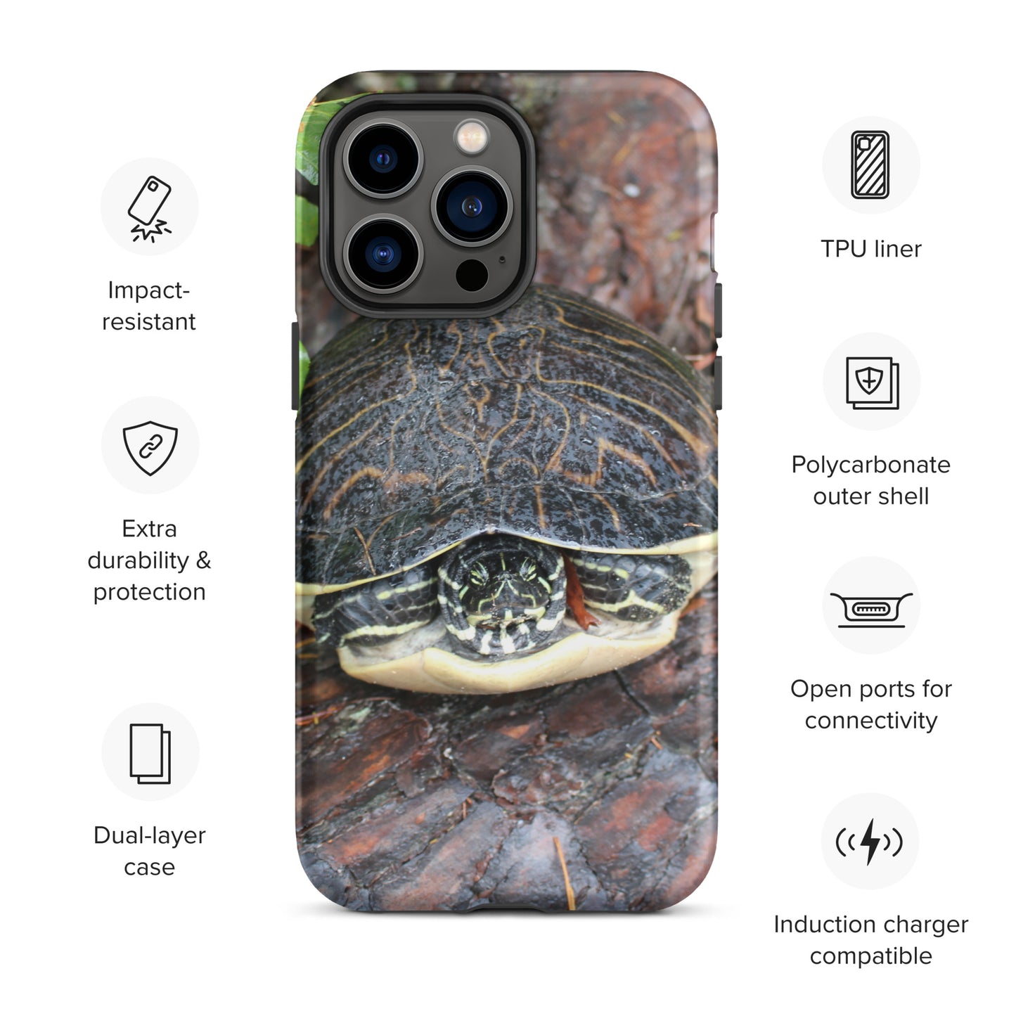 Log Turtle Tough Case for iPhone®