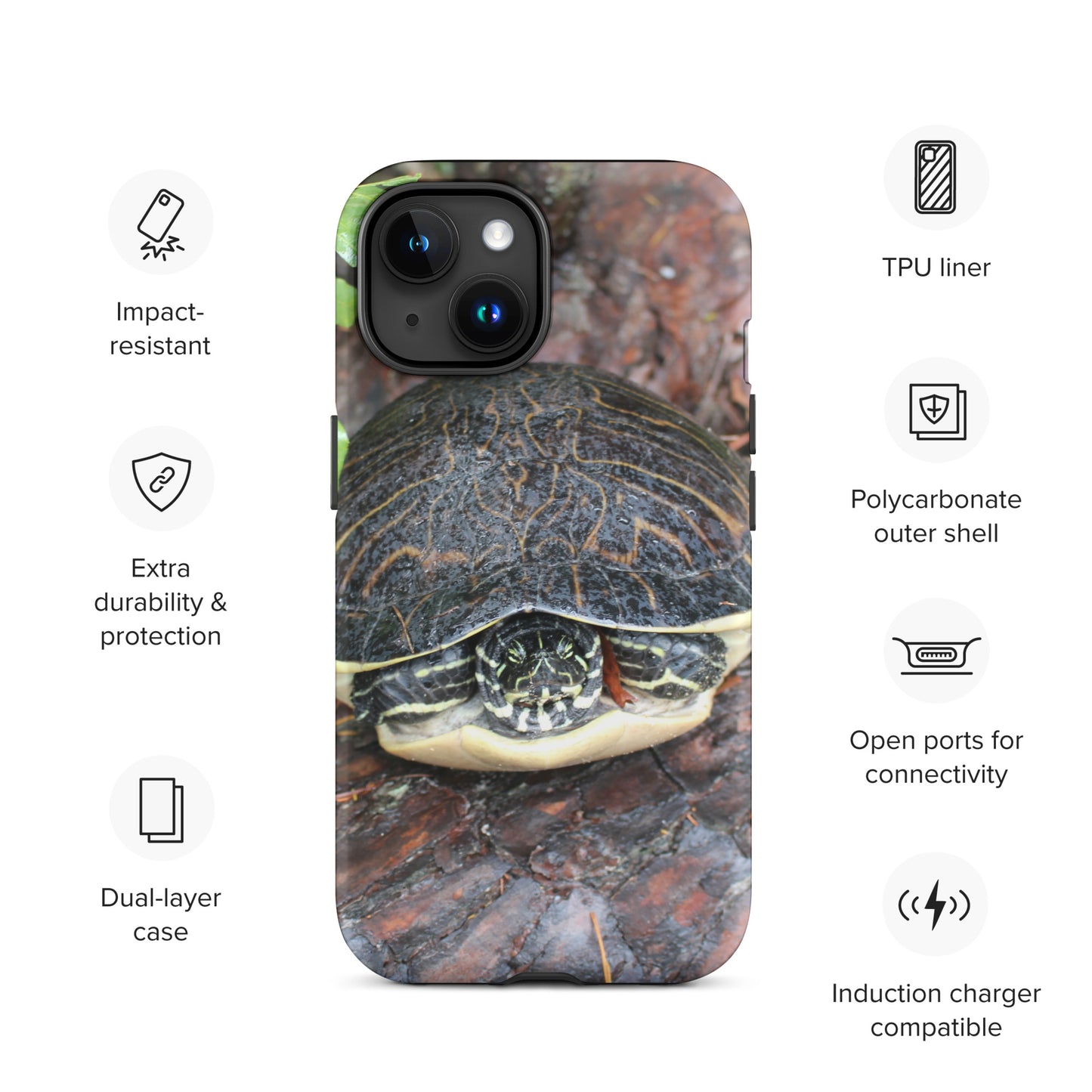 Log Turtle Tough Case for iPhone®