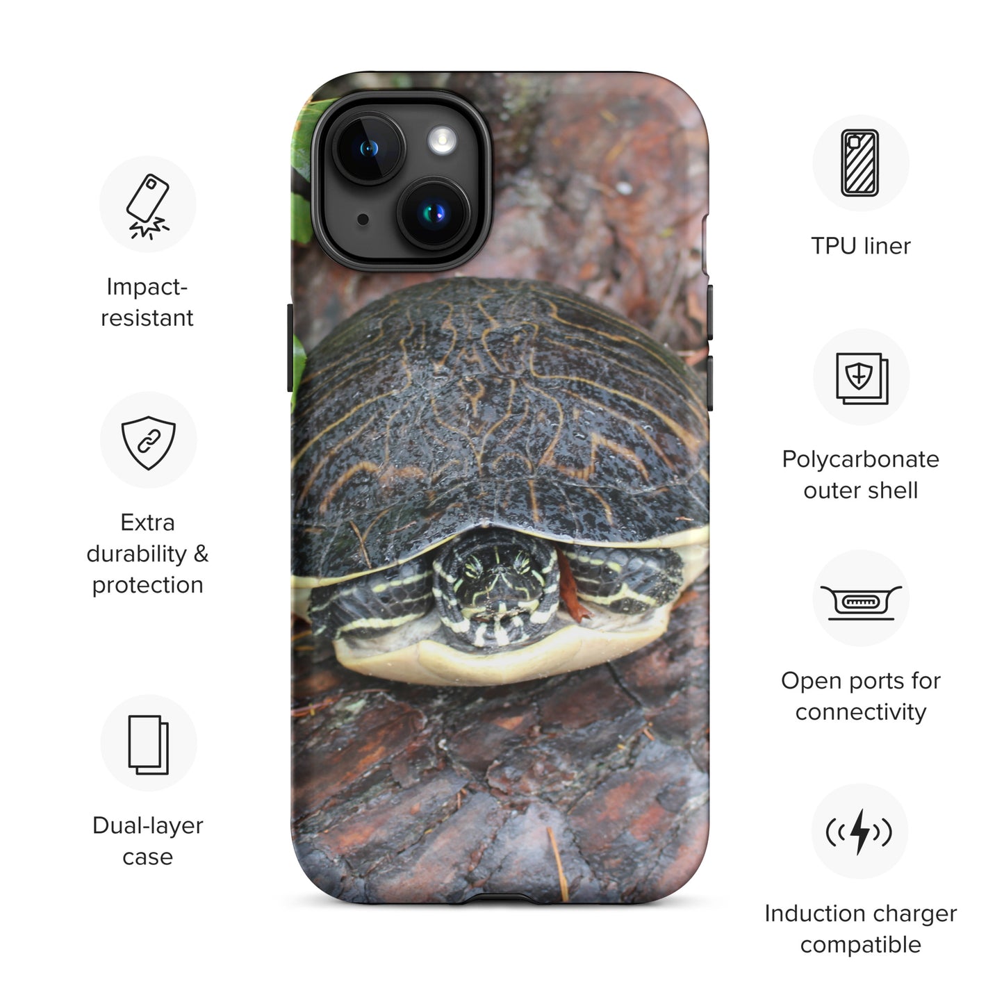 Log Turtle Tough Case for iPhone®
