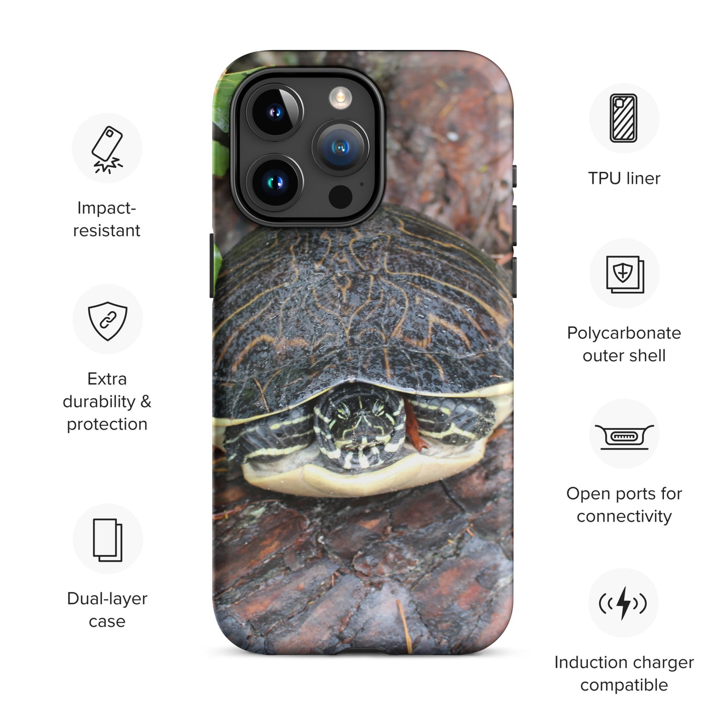 Log Turtle Tough Case for iPhone®